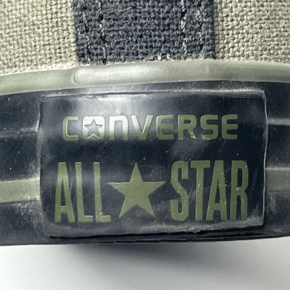 Converse All Star Green Canvas Low Top Sneakers Junior Size 2